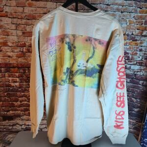Kids See Ghosts Long Sleeve T Shirt Kanye West Kid Cudi Murakami Album L
